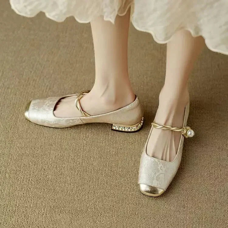 Spangenschuhe Damen Orthopädisch Riemchen Komfortsohle Schwarz Beige – Daisy