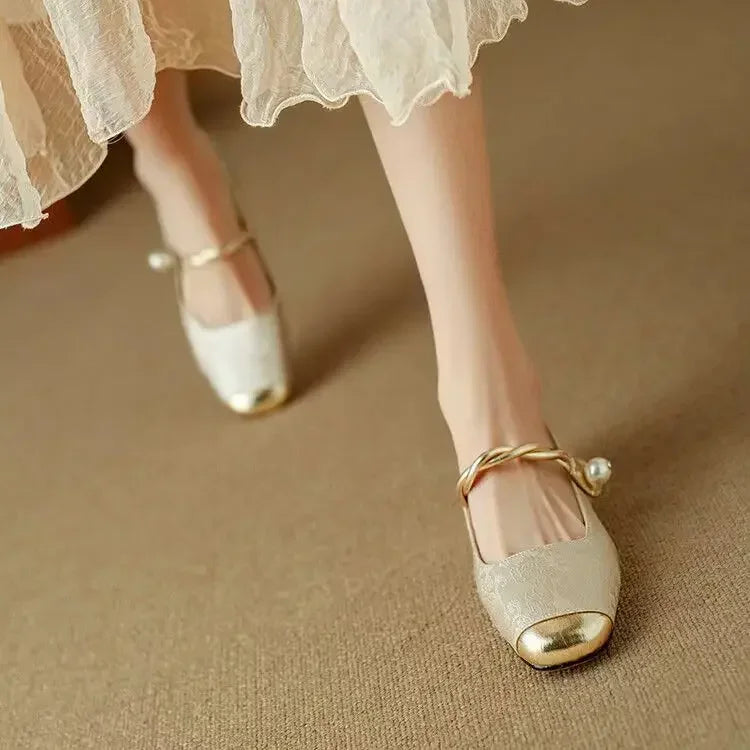 Spangenschuhe Damen Orthopädisch Riemchen Komfortsohle Schwarz Beige – Daisy