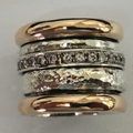 Vintage Goldring in dicker Schichtung