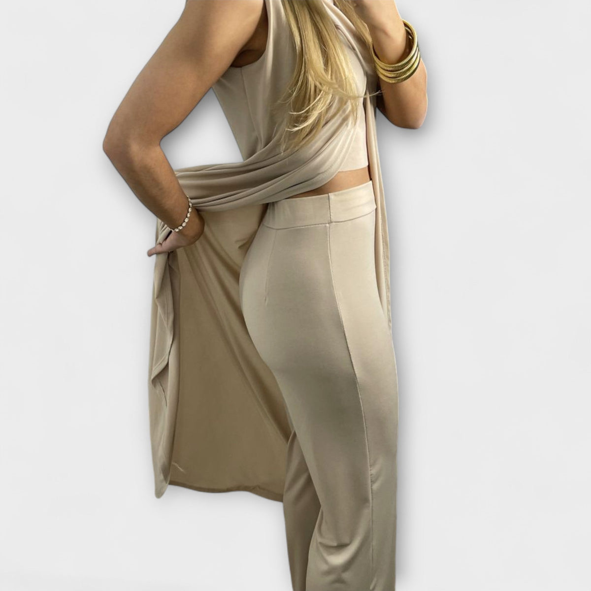 Freizeitanzug Damen Zweiteiler Oberteil und Hose Bequem – Fally