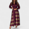 Hedda - Largo Hemdblusenkleid mit Gürtel