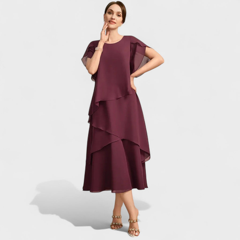 Denise - Chiffonkleid in zwei Lagen