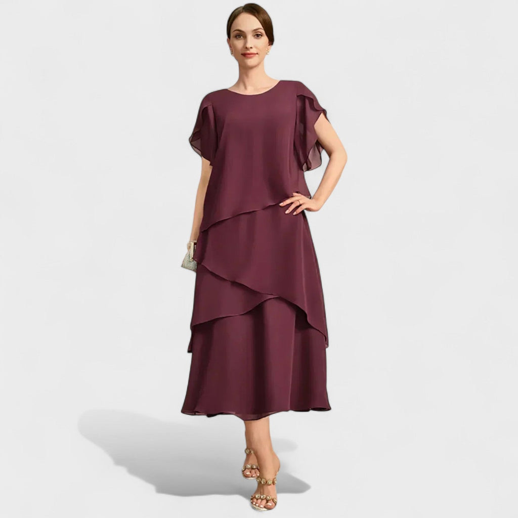 Denise - Chiffonkleid in zwei Lagen