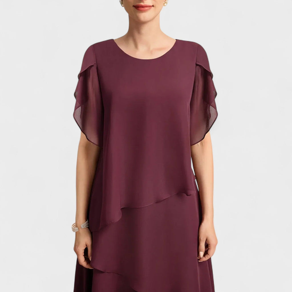 Denise - Chiffonkleid in zwei Lagen