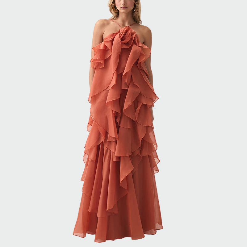 Květoslava - Maxikleid mit hoher Taille