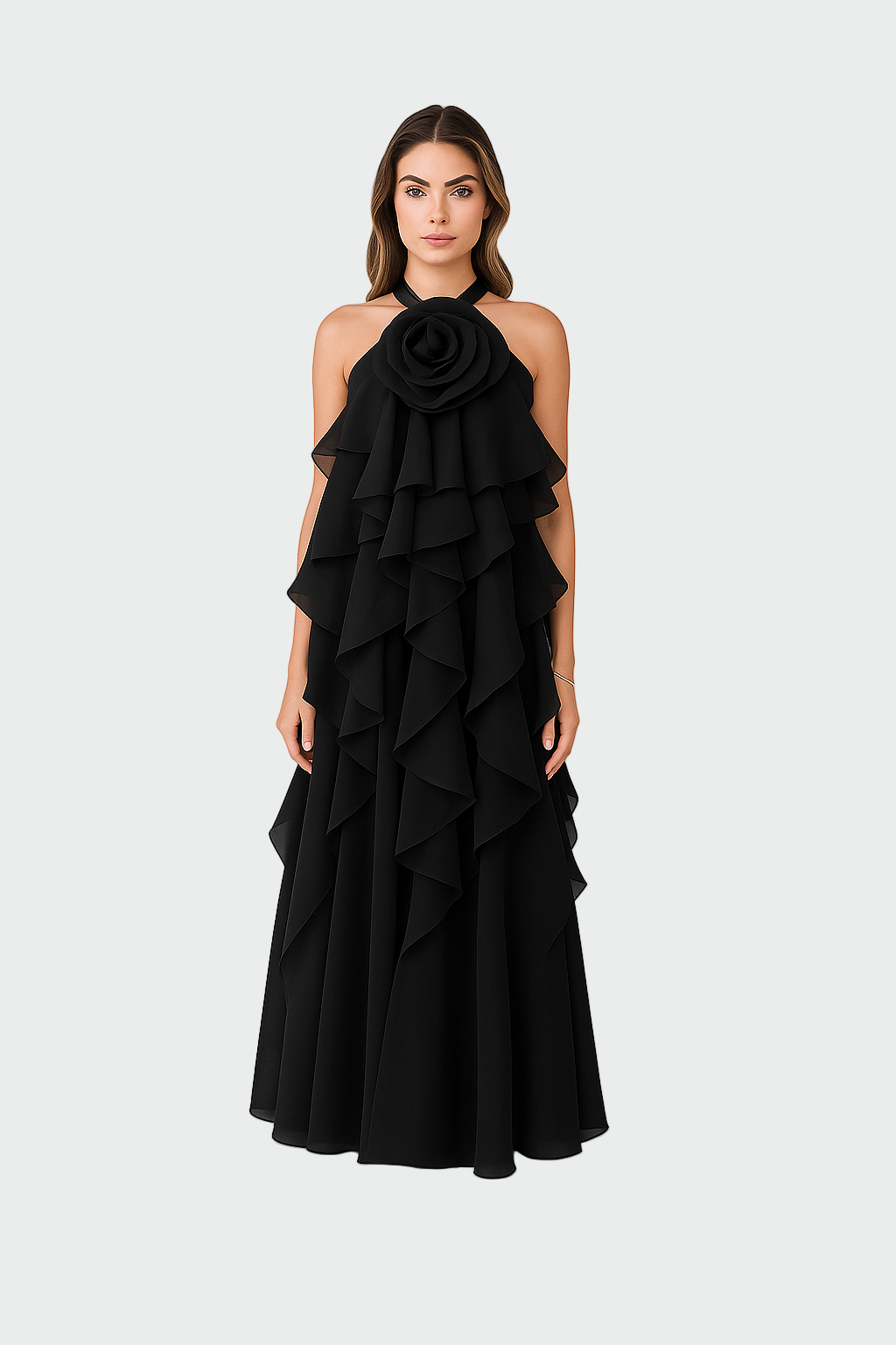 Květoslava - Maxikleid mit hoher Taille
