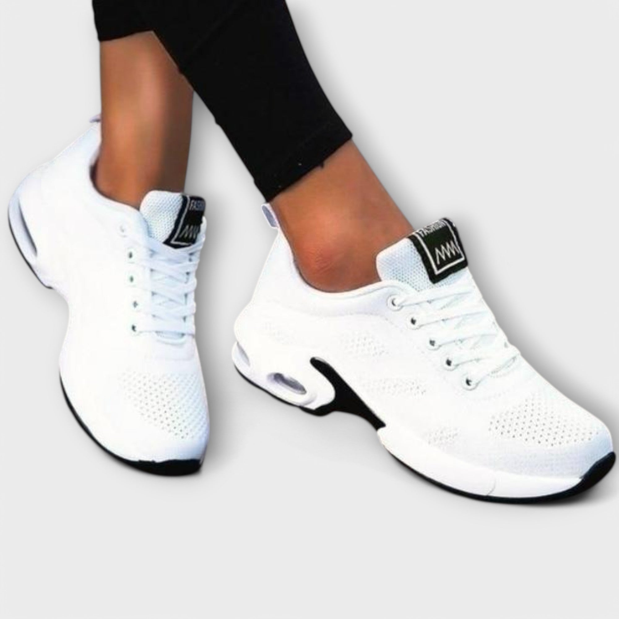 Sneaker Damen Orthopädisch Leicht Gedämpfte Sohle Schwarz Rot Lila