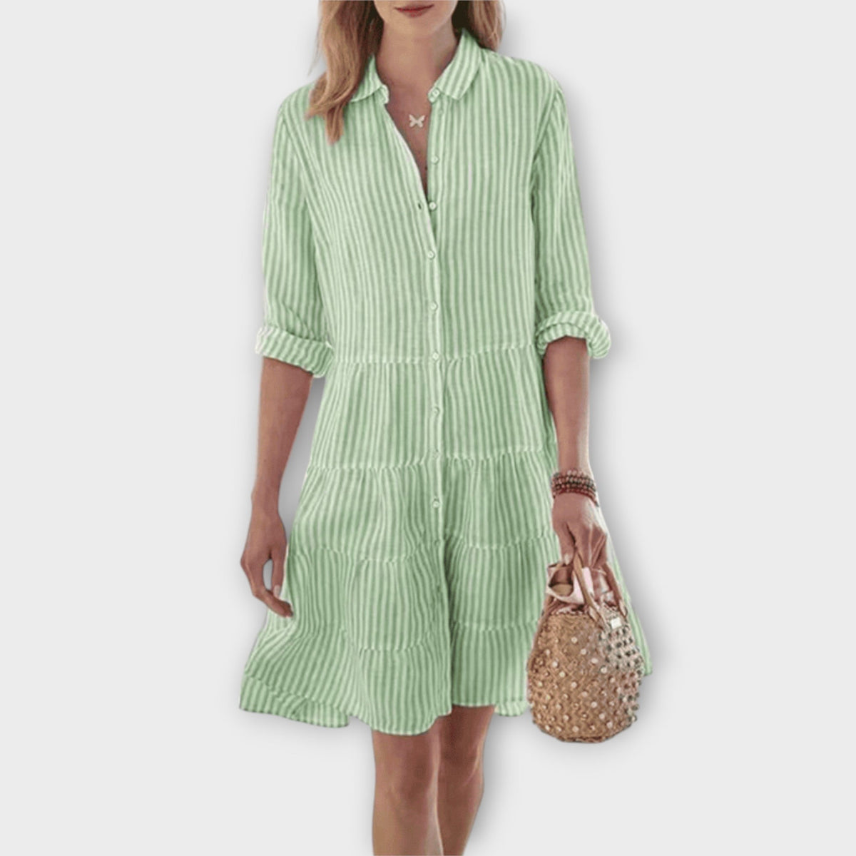 Lolita - Luftiges Gestreiftes Kleid