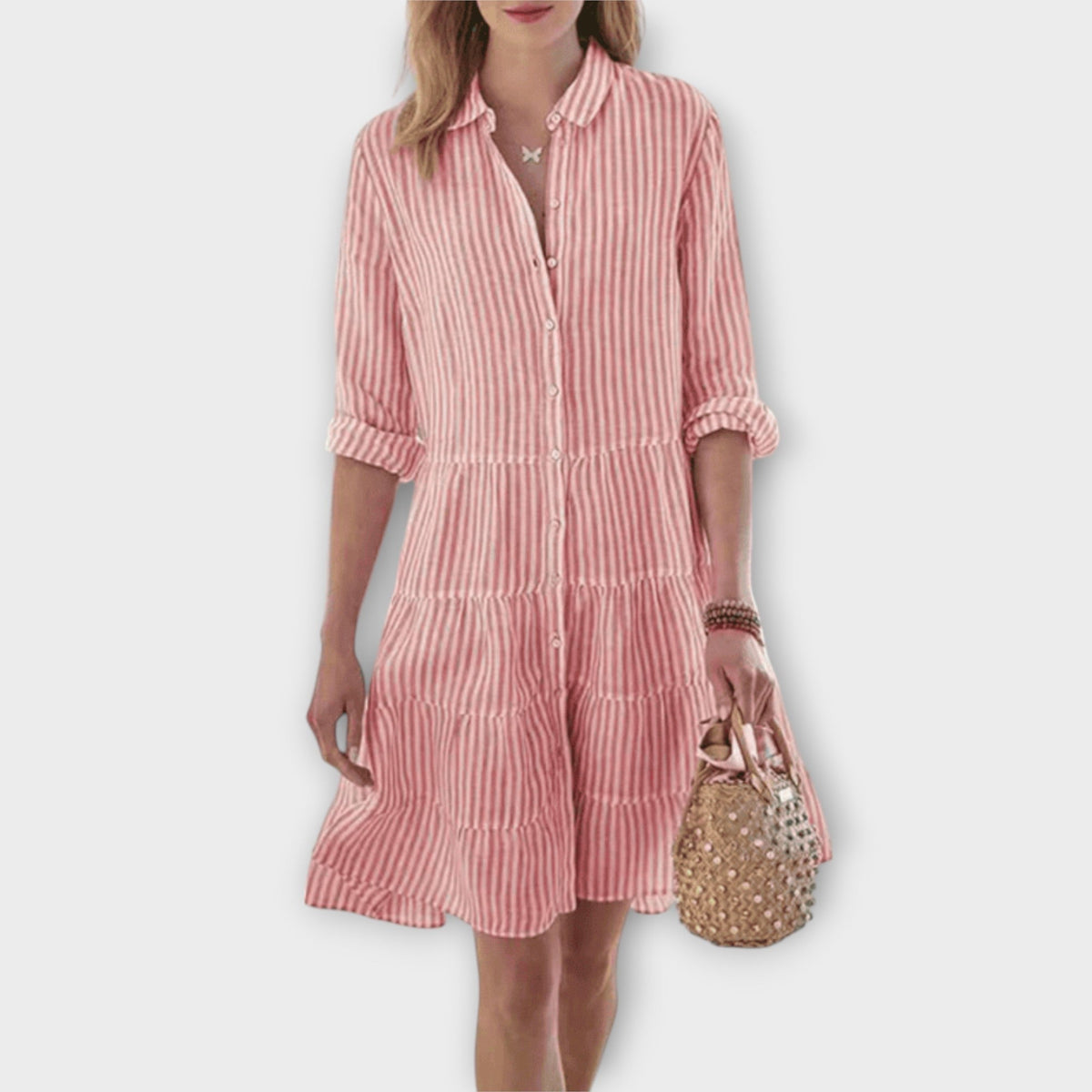 Lolita - Luftiges Gestreiftes Kleid