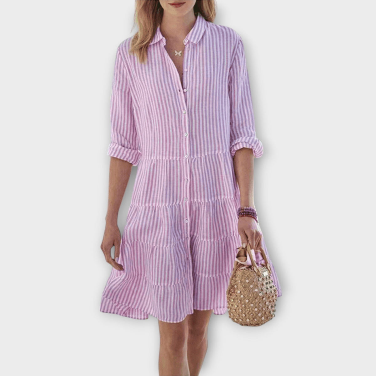 Lolita - Luftiges Gestreiftes Kleid