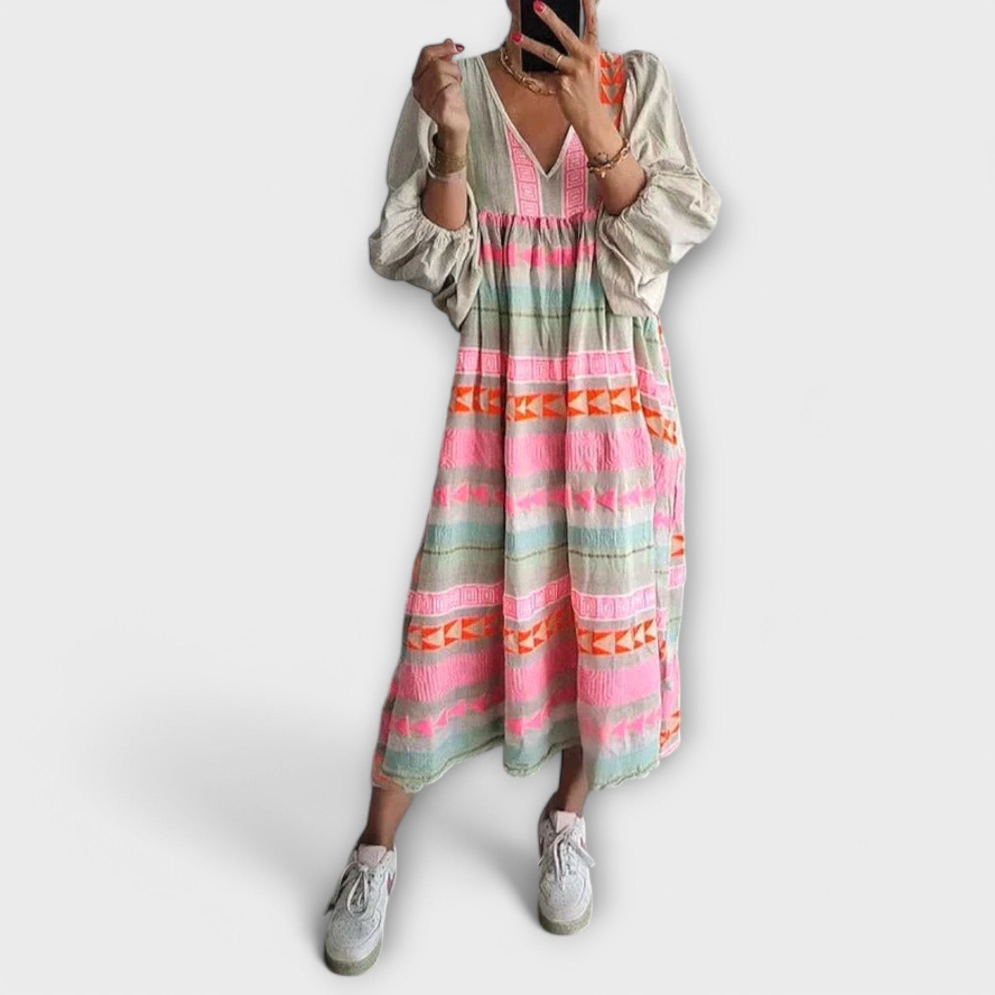 Hermine Vibrant Lose Kleid