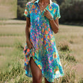 Eterna - Midi Kleid zeitlose Eleganz