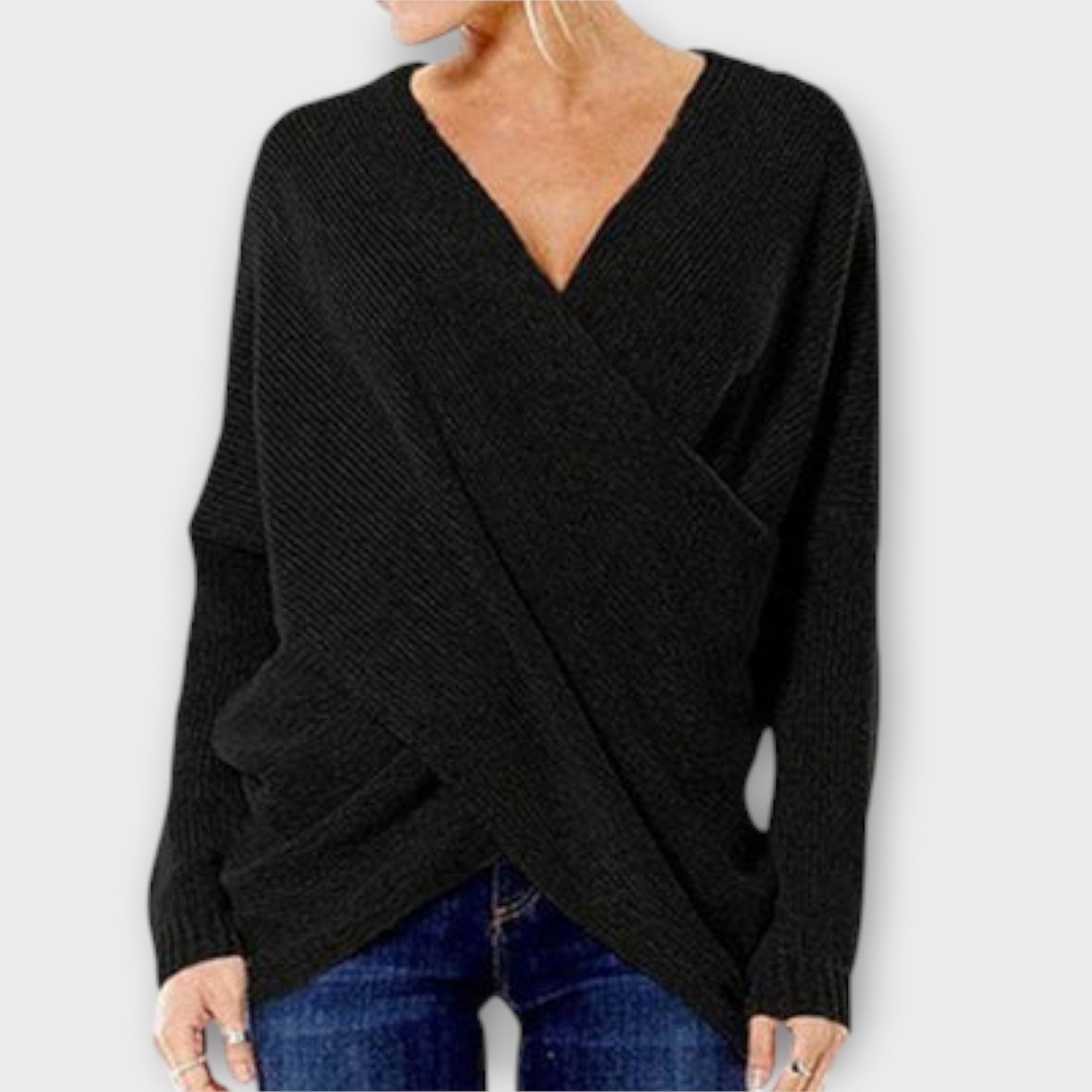 Heidi - Gekreuzter Pullover
